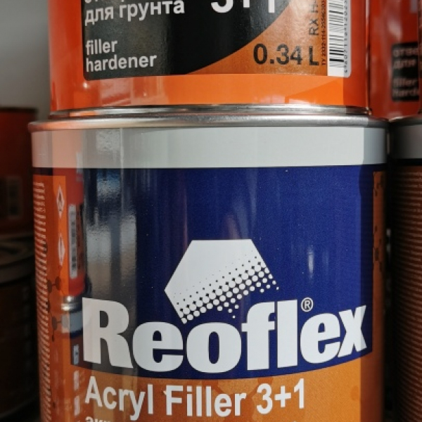 Reoflex Грунт 2К акриловый 3+1 белый 1л+0,33л отв.