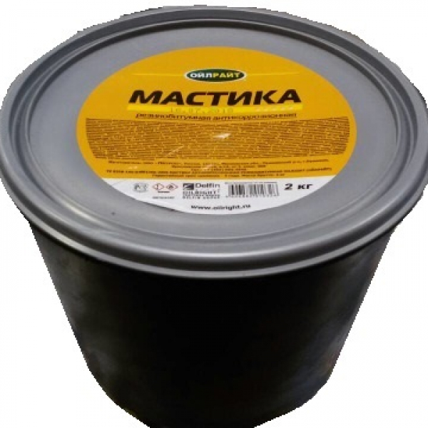 Мастика Oil Right резино-битумная 2.1кг